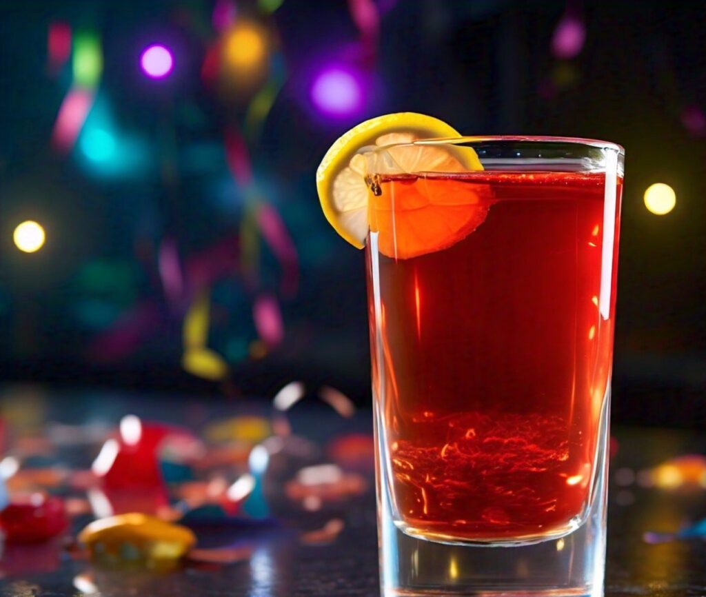 red tea shot recipe